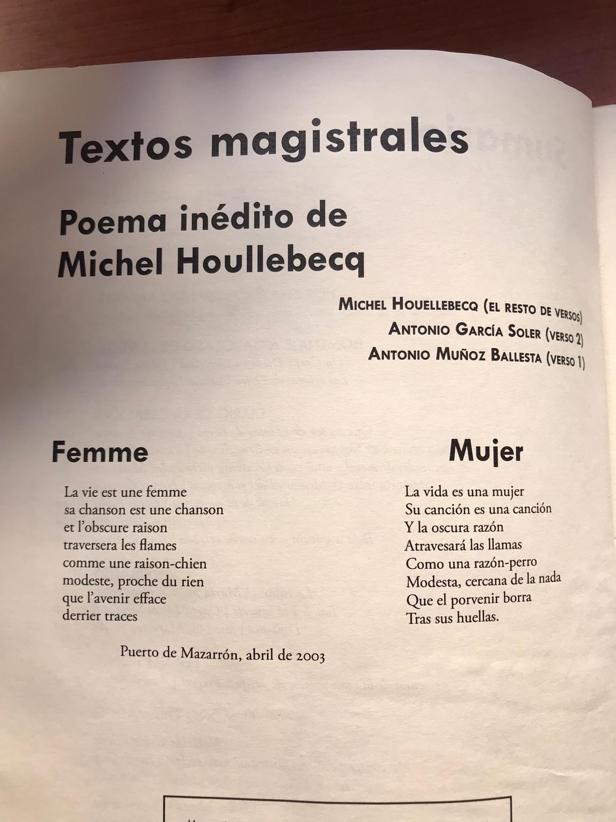 XI Encuentro de Humanidades y Filosofía Michel Houellebecq